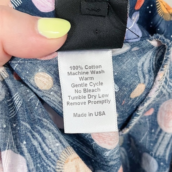 Retrolicious Space Always In Orbit Skater Skirt Blue Size Medium Flare Highrise - Picture 9 of 9